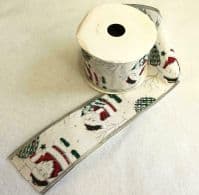 Luxury Wired Edged 65mm Christmas Ribbon 10Mtrs